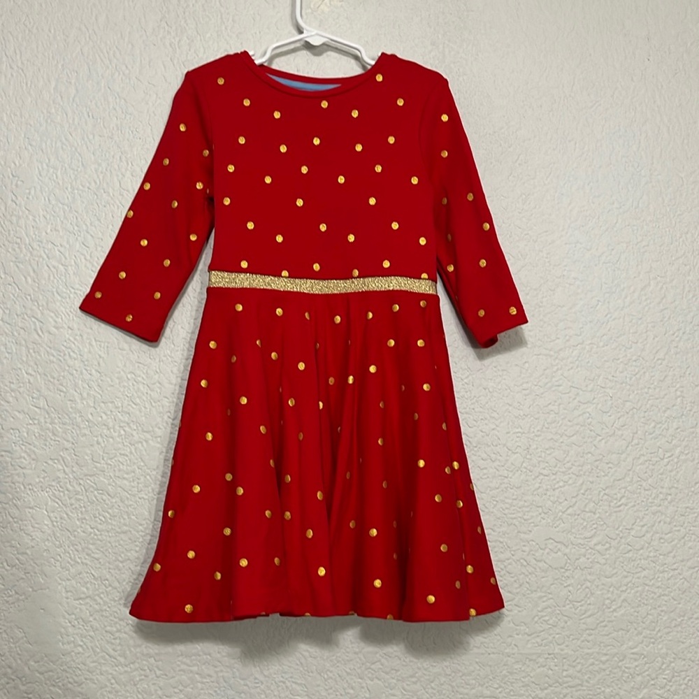 Mini Boden Red Polka Dot Dress